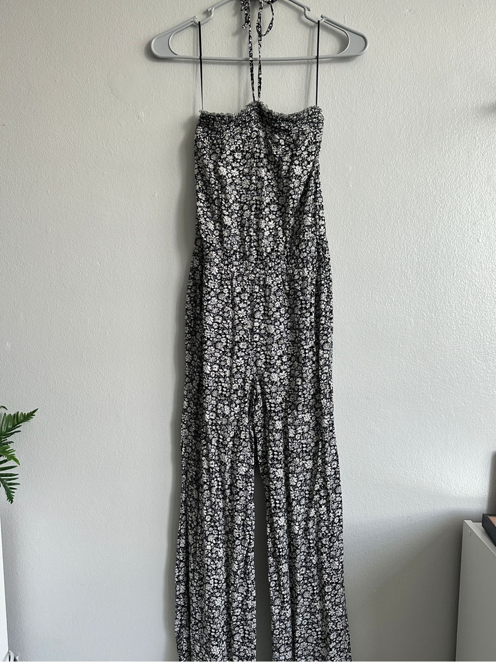 American Eagle Halter Floral Jumpsuit